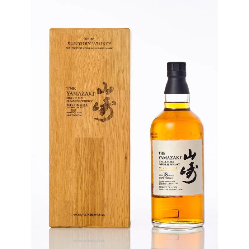 山崎 18年水楢桶 2017版  Yamazaki 18 years Mizunara 2017