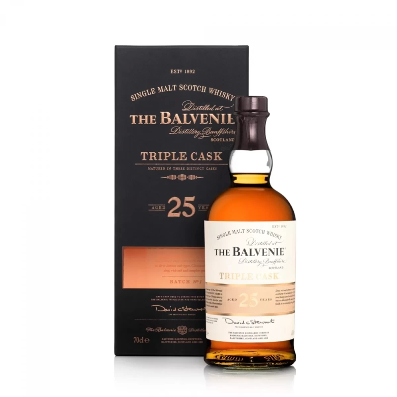 百富 三桶 百富25年單一純麥威士忌700ml  Balvenie 25 Year Old Triple Cask