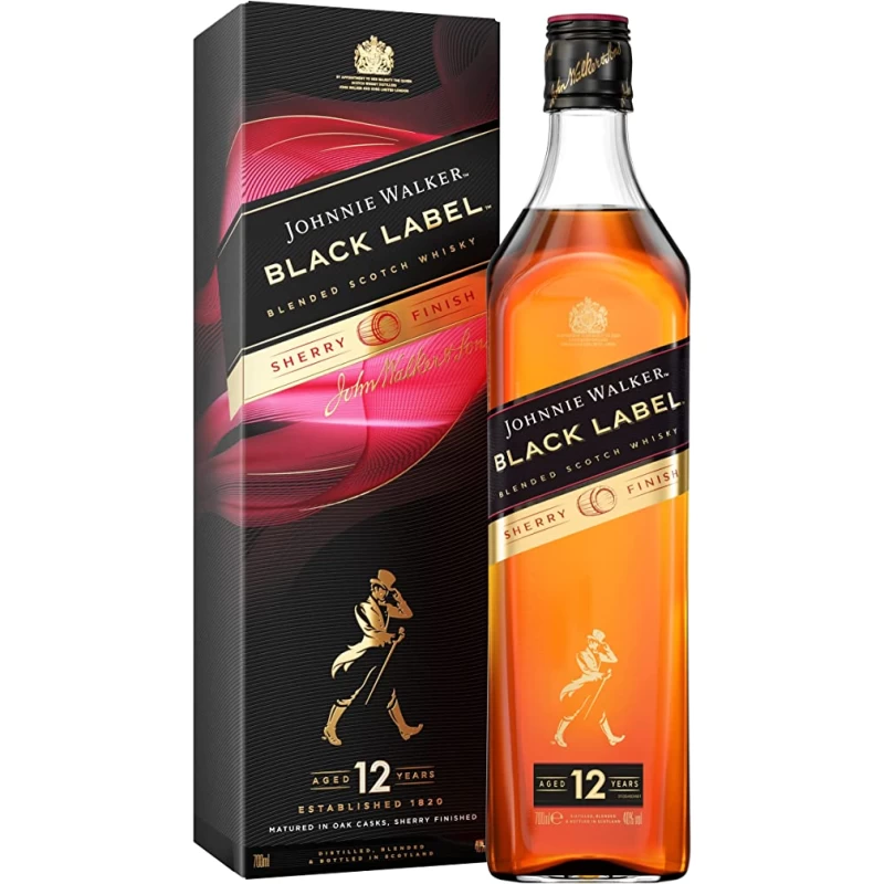 約翰走路johnnie walker 雪莉炸彈 12年黑牌 第二版 BLACK LABEL 12Y SHERRY BOMB