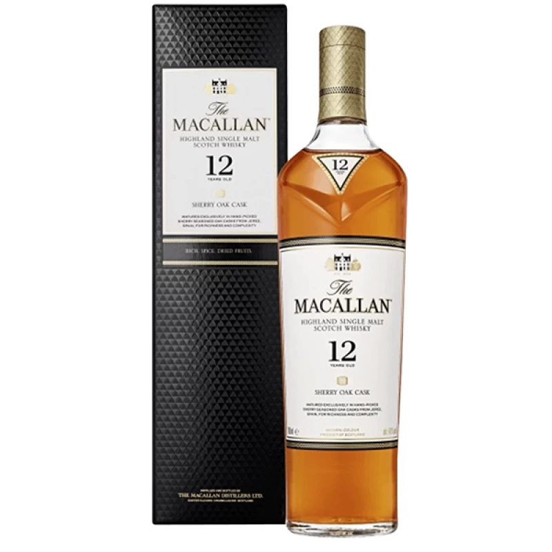 麥卡倫 12 年雪莉桶  單一純麥威士忌 THE MACALLAN SHERRY OAK 12Y