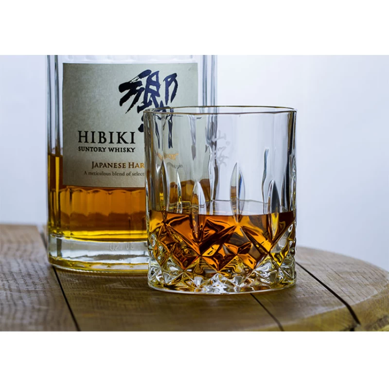 日式手工 無鉛水晶 江戶硝子山櫻款威士忌杯(原裝木盒)：圖片 5