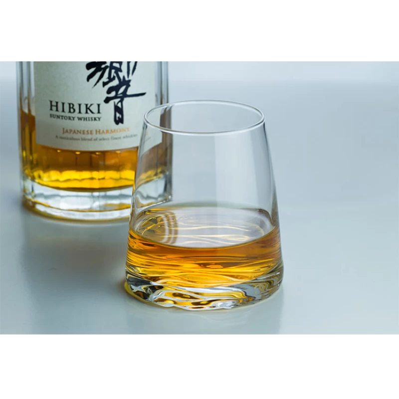 日式手工 無鉛水晶 江戶切子-近月遠山杯(原裝木盒)：圖片 2