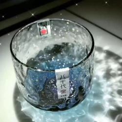 日式八千代窯金箔水晶星辰玻璃杯(單入/雙入組)：圖片 3