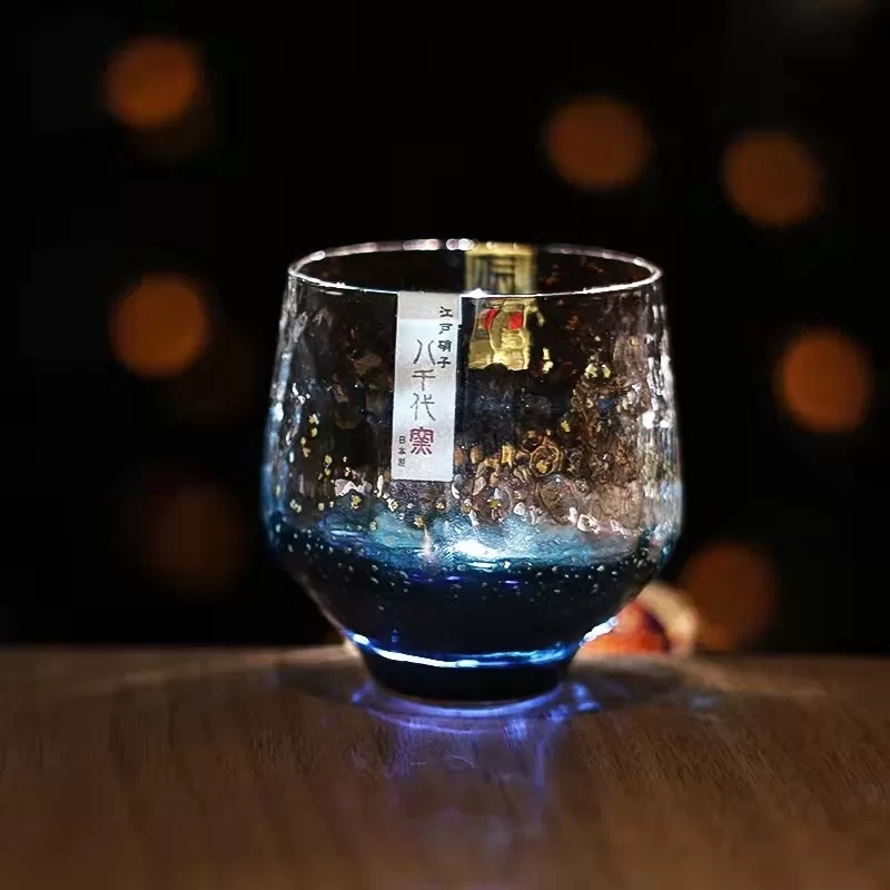 日式八千代窯金箔水晶星辰玻璃杯(單入/雙入組)：圖片 8