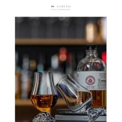 日式手工 無鉛水晶 櫻花切子山櫻東方杯(雙入木盒組/單入原裝木盒)