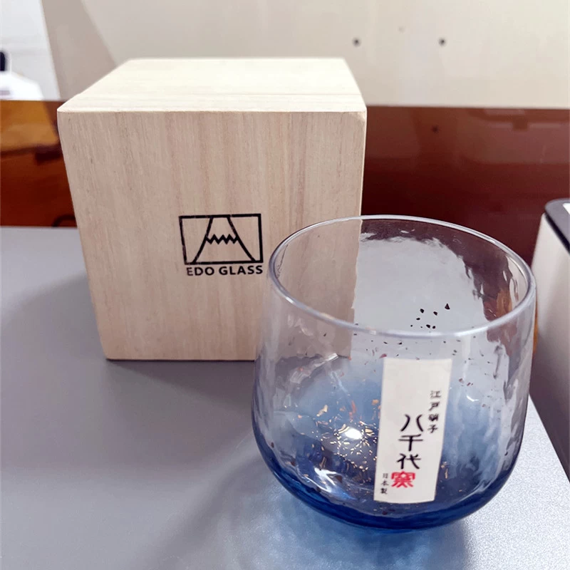 日式八千代窯金箔水晶星辰玻璃杯(單入/雙入組)：圖片 5
