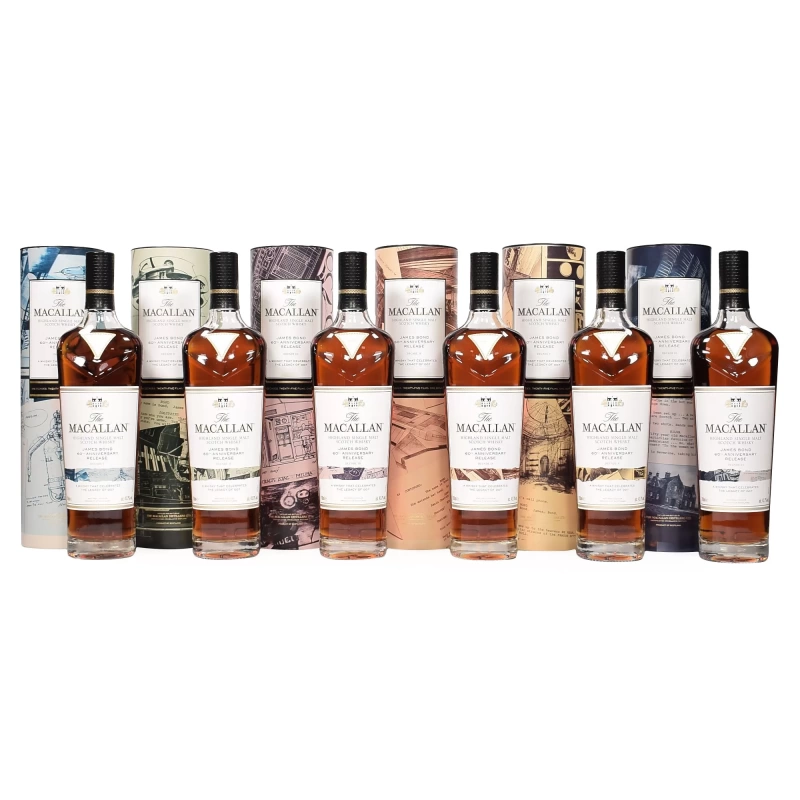 麥卡倫 007 詹姆士龐德60周年限量版 六支套組 MACALLAN  JAMESBOND 60TH ANNIVERSARY RELEASE