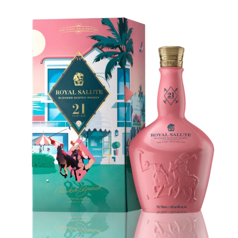 皇家禮炮 馬球六代21年 邁阿密限定版 ROYAL SALUTE 21Y THE MIAMI POLO EDITION