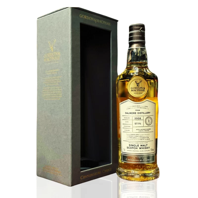 高登麥克菲爾 大摩14年2008單桶波本桶原酒單一麥芽威士忌  Gordon & MacPhail - Dalmore 14yo Refill Bourbon Barrel Cask Strength Single Malt Scotch Whisky