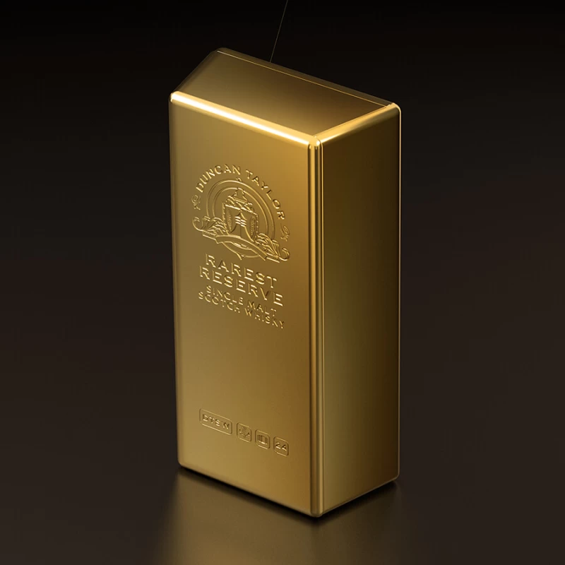 鄧肯泰勒Rarest Reserve 麥卡倫 52年1969單桶原酒 (黃金造型禮盒裝100ML)：圖片 3