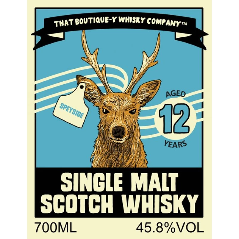 TBY漫畫標 斯貝賽12年小批次 單一麥芽威士忌 TBWC Speyside 12 Year Old：圖片 2