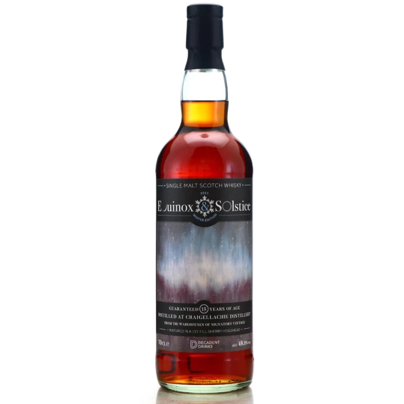 Equinox & Solstice Craigellachie 15yo Winter 2021威士忌海綿 四季系列 冬至魁列奇15年 蘇格蘭單一麥芽威士忌(頹廢飲料)：圖片 2