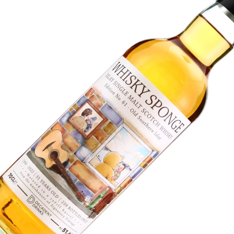 Whisky Sponge Islay1990 31y Edition No 61威士忌海綿 艾雷島秘密(拉弗格)31年單一麥芽威士忌(頹廢飲料)