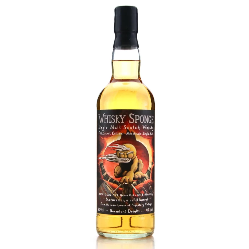 Whisky Sponge Mosstowie1979 Special Edition 威士忌海綿 第五機密 米爾頓達夫 42年蘇格蘭單一麥芽威士忌(頹廢飲料)：圖片 2