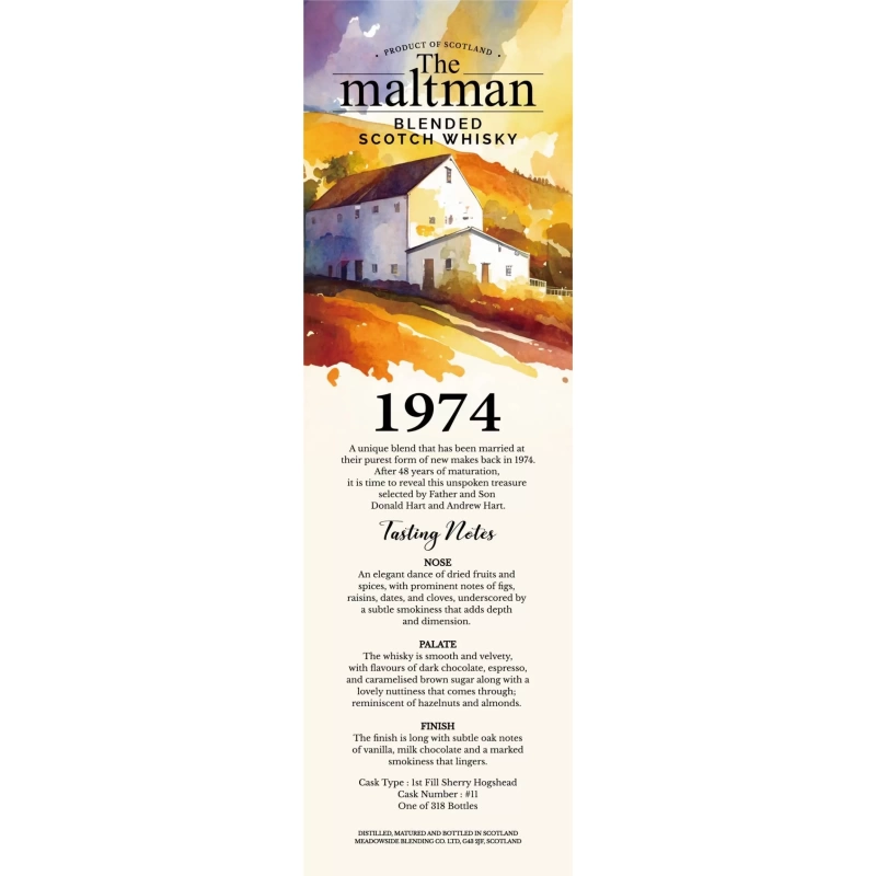 The Maltman1974 48年初次雪莉桶原酒 調和威士忌 The Maltman 1974 48Y first fill sherry cask strengh：圖片 2