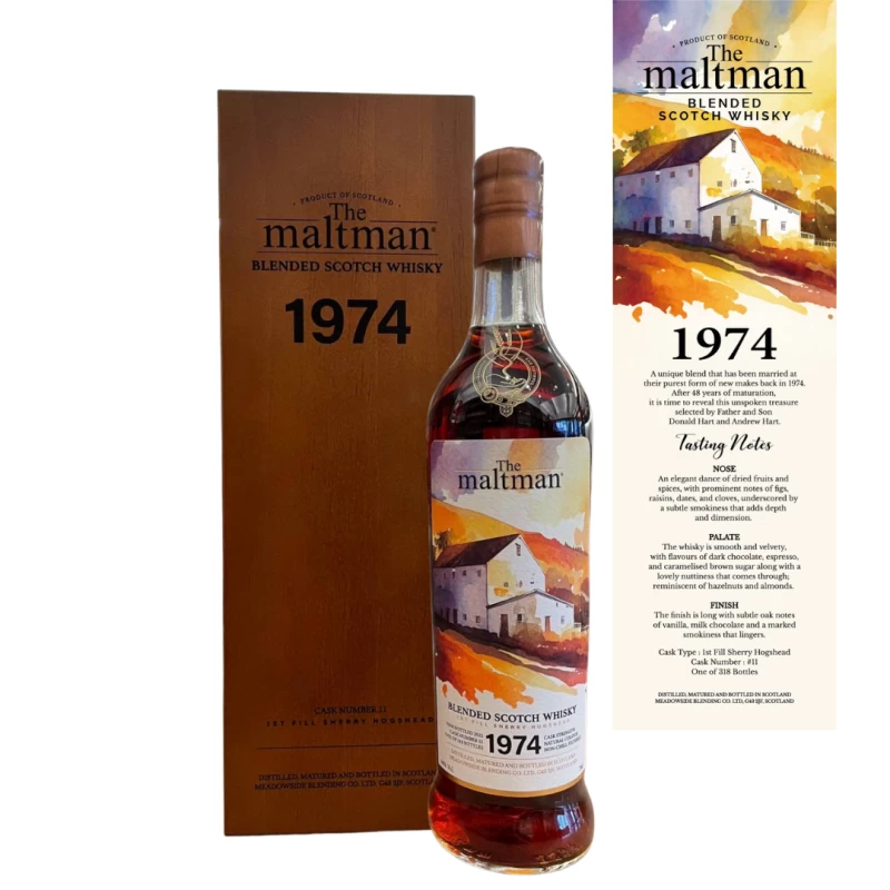 The Maltman1974 48年初次雪莉桶原酒 調和威士忌 The Maltman 1974 48Y first fill sherry cask strengh