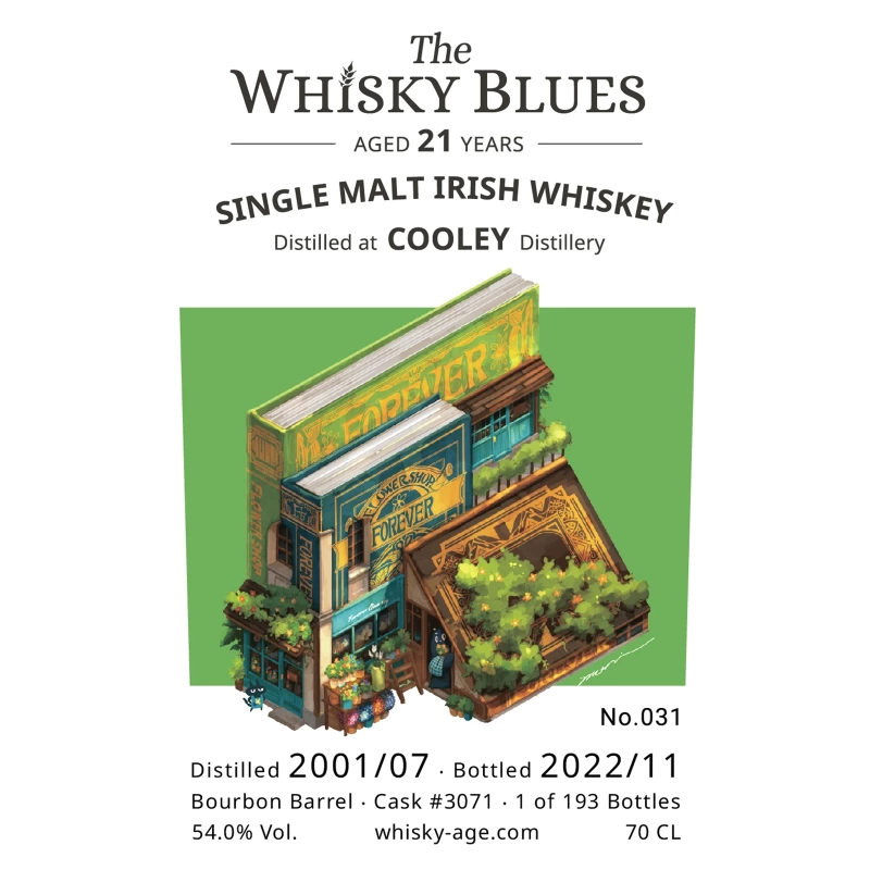 The Whisky Blues No.031 Cooley 21yo 2001 Bourbon Barrel 54.0% 威士忌藍調：圖片 2