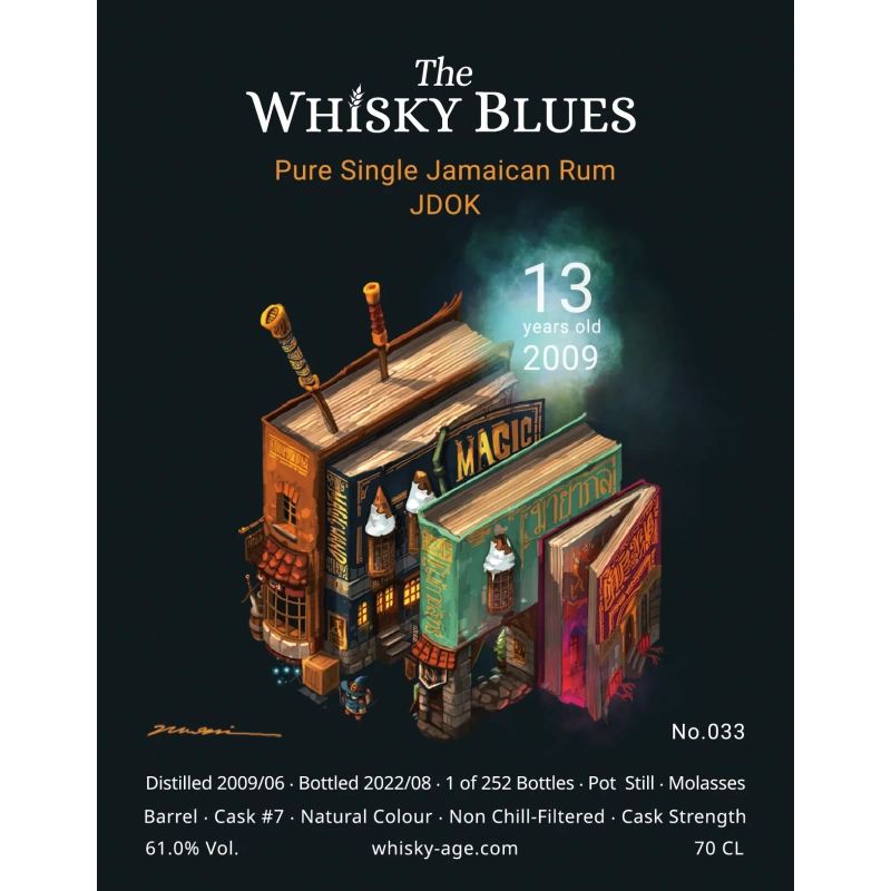 The Whisky Blues No.033 Jamaican Rum JDOK 13yo 2009 Barrel 61% 威士忌藍調：圖片 2