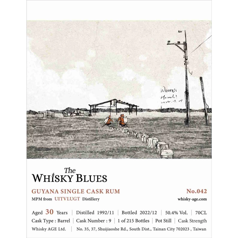 The Whisky Blues No.042 Uitvlugt 1992 30yo Barrel 50.4% 威士忌藍調：圖片 2