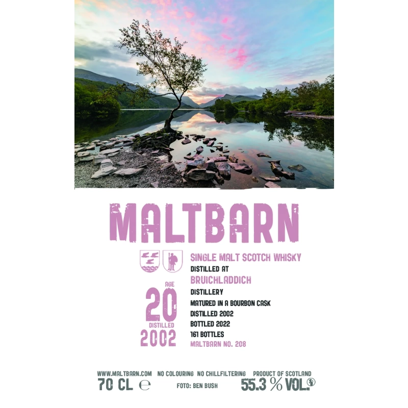 Maltbarn Bruichladdich 20yo 2002 Bourbon 55.3%：圖片 2