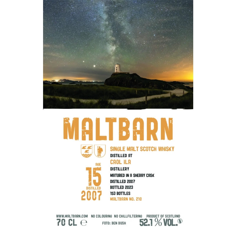 Maltbarn Caol Ila 15yo 2007 Sherry 52.1%：圖片 2