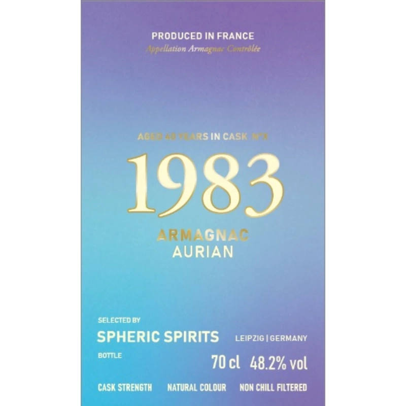 Spheric Spirits Argmanac Maison Aurian 1983 40yo 48.2%：圖片 2