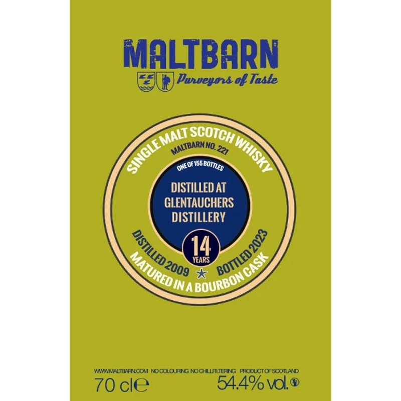 Maltbarn Glentauchers 2009 14yo Bourbon 54.4%：圖片 2