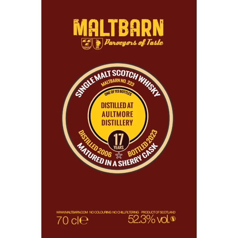 Maltbarn Aultmore 2006 17yo Sherry 52.3%：圖片 2