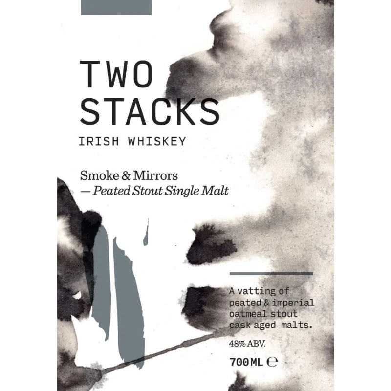 Two Stacks Smoke & Mirrors – Peated Stout Single Malt 48.0% 雙塔單一泥煤麥芽-黑啤酒桶愛爾蘭威士忌：圖片 2