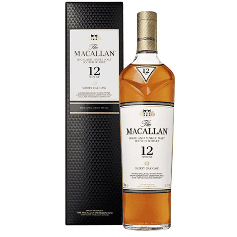 麥卡倫 12 年雪莉桶  單一純麥威士忌 THE MACALLAN SHERRY OAK 12Y