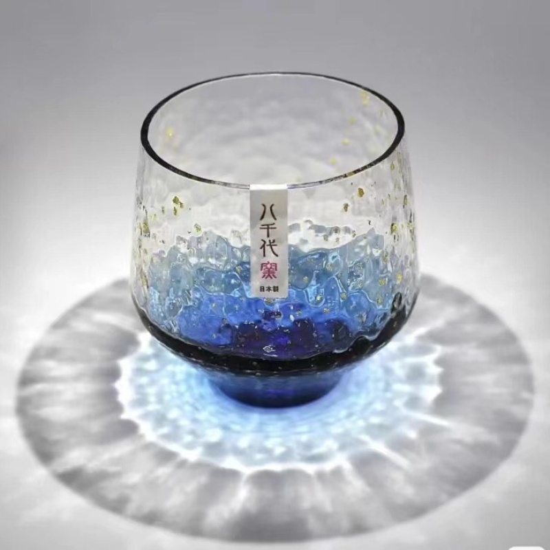 日式八千代窯金箔水晶星辰玻璃杯(單入/雙入組)：圖片 6