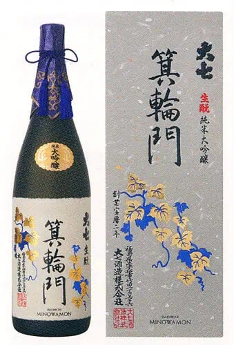 大七酒造極上品生酛梅酒瓶身細節