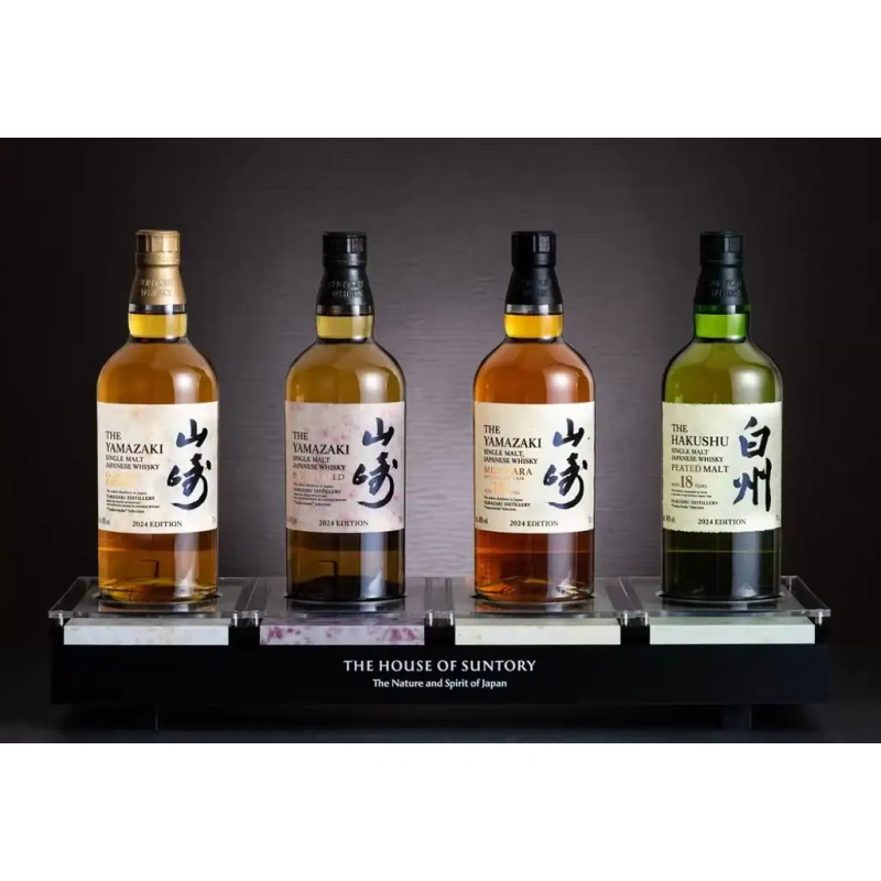 山崎職魂之作2024限定版YAMAZAKI Tsukuriwake 2024(一套四瓶) - 花落一杯酒 山崎職魂之作2024限定版YAMAZAKI Tsukuriwake 2024(一套四瓶) - 花落一杯酒