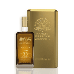 鄧肯泰勒Rarest Reserve 麥卡倫 33年1991單桶原酒 (黃金造型禮盒裝100ML)