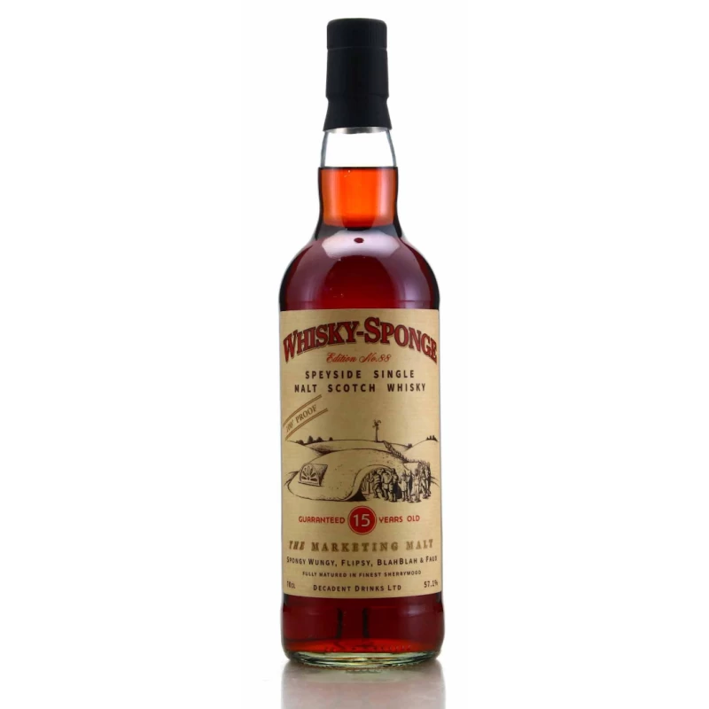 Whisky Sponge The Marketing Malt 15 years old 威士忌海綿 斯貝賽(麥卡倫)15年蘇格蘭單一麥芽威士忌(頹廢飲料)：圖片 2