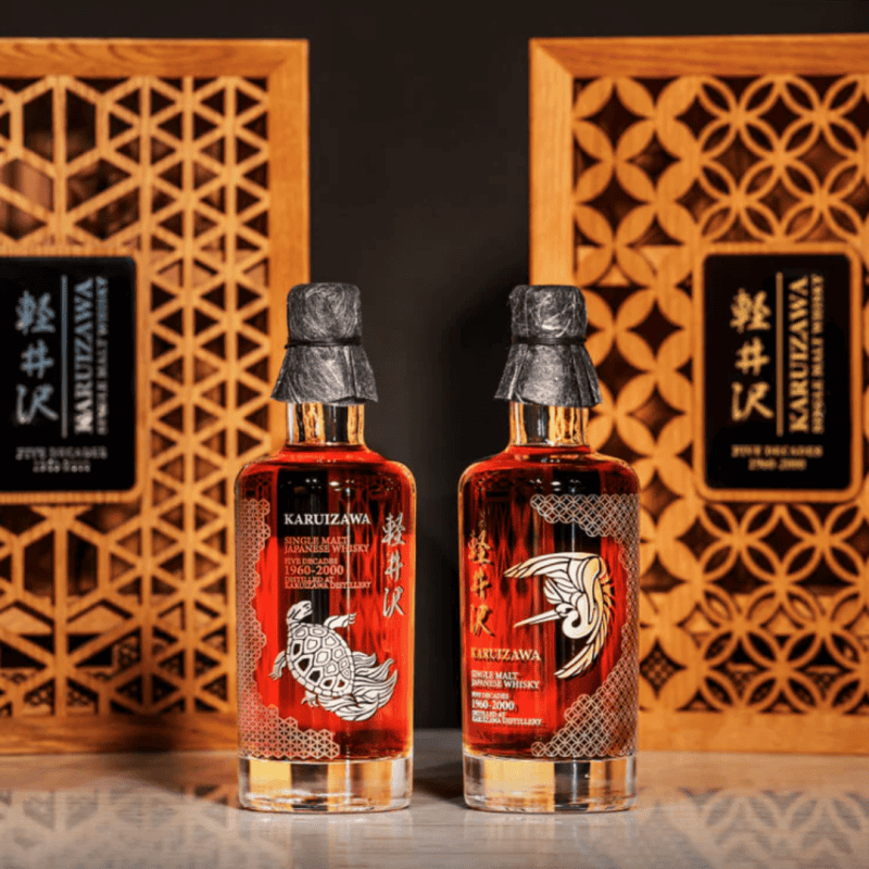 輕井澤 1960-2000年FIVE DECADES 黃金鶴、銀紋龜典藏原酒套組 KARUIZAWA FIVE DECADES 2 Bottles set