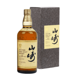 山崎12年 金花標黑禮盒版(天地蓋)2000年代版本 750ml