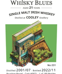 Alternative view of The Whisky Blues No.031 Cooley 21yo 2001 Bourbon Barrel 54.0% 威士忌藍調
