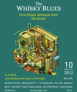 Alternative view of The Whisky Blues No.035 Jamaican Rum HD MJH3 10yo 2012 Barrel 59.9% 威士忌藍調