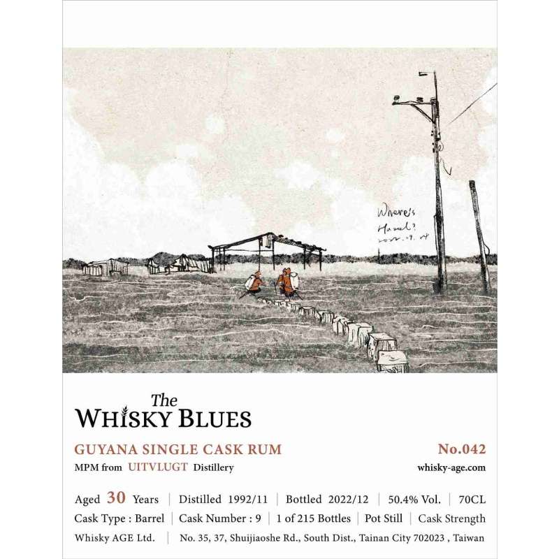 The Whisky Blues No.042 Uitvlugt 1992 30yo Barrel 50.4% 威士忌藍調：圖片 2