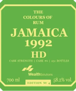 Alternative view of The Colours of Rum Jamaica edition No. 4 HD 29yo 58.2%(蘭姆酒)