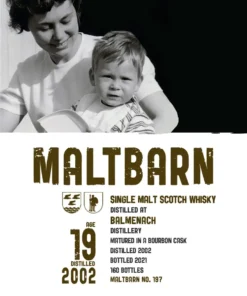 Alternative view of Maltbarn Balmenach 19yo 2002 Bourbon 55.0%