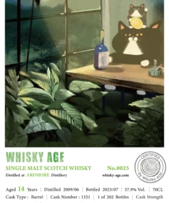 Alternative view of WHISKY AGE No.0025 Ardmore 2009 14yo Barrel 57.9% 威士忌時代