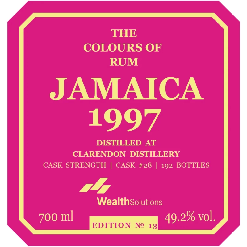 The Colours of Rum Jamaica edition No. 13 Clarendon 24yo 1997 49.2%(蘭姆酒)：圖片 2