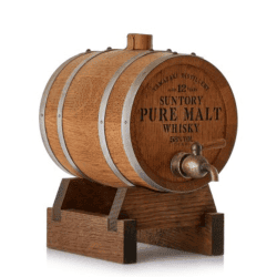 山崎12年橡木桶原酒 木樽型日本白橡木酒桶特別品(非公開販售品) Yamazaki 12 Years Pure Malt Barrel Decanter  (1000ml 58%)