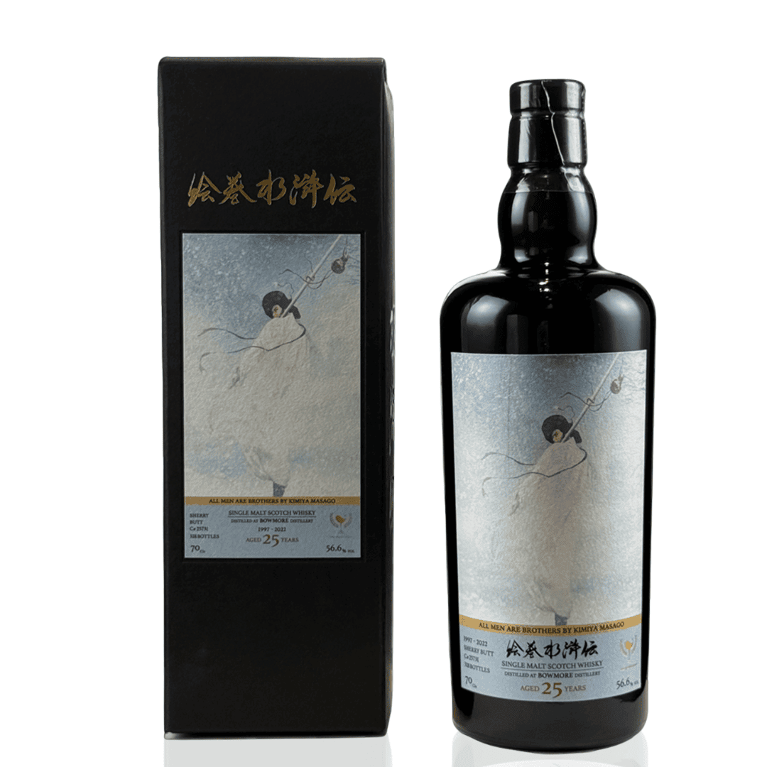 繪卷水滸傳 天雄星-豹子頭林冲Bowmore 1997 25yo Sherry Butt - 花落一杯酒
