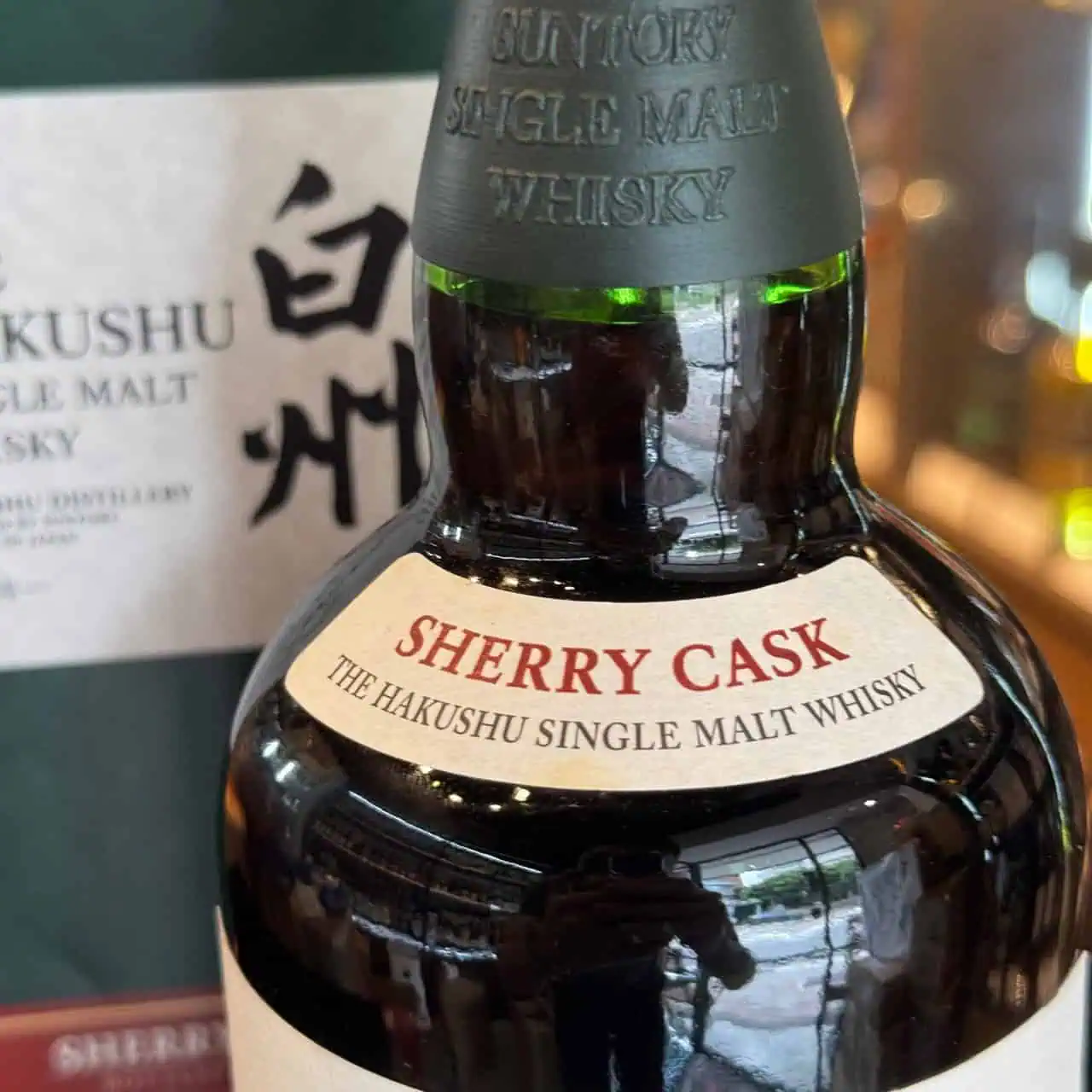 白州 Sherry Cask 2014 瓶頸 Sherry Cask 標示實拍
