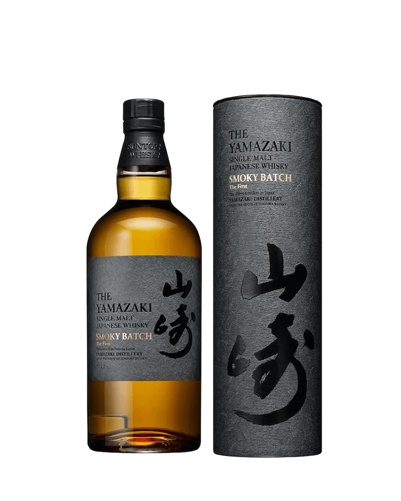 山崎 Smoky Batch The First 機場限定版瓶身與原盒