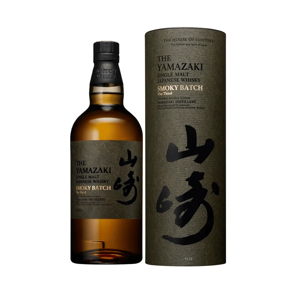山崎 Smoky Batch The Third 機場限定版瓶身與原盒