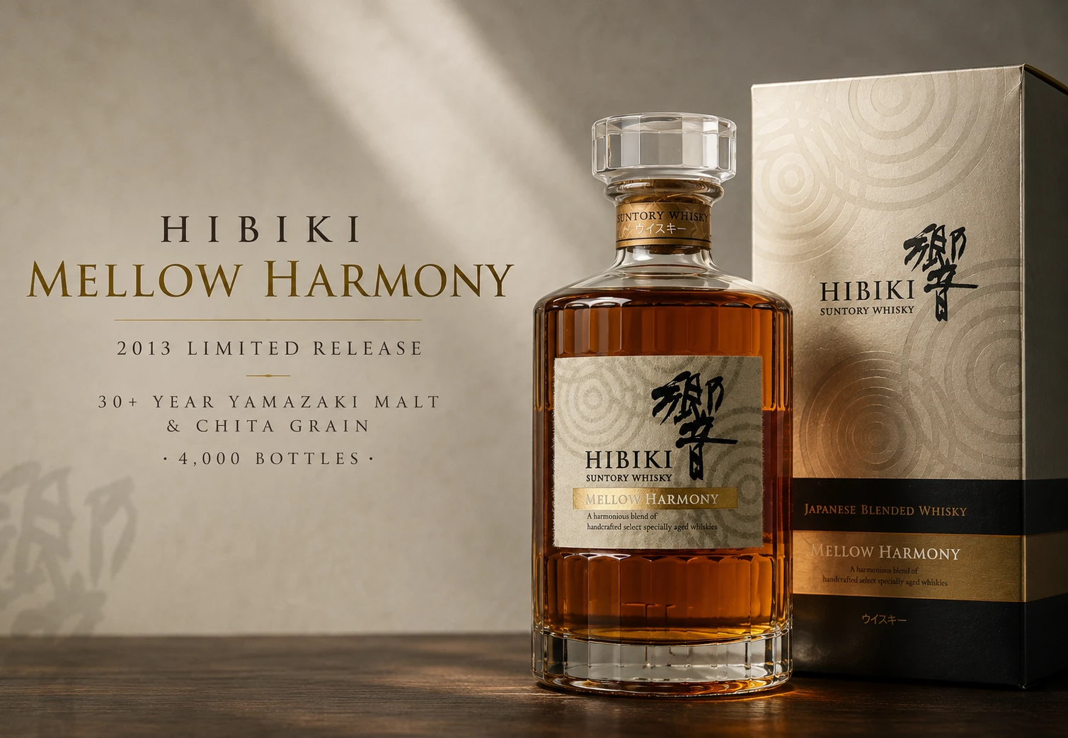 響 Hibiki Mellow Harmony 2013限定版與原盒商品視覺